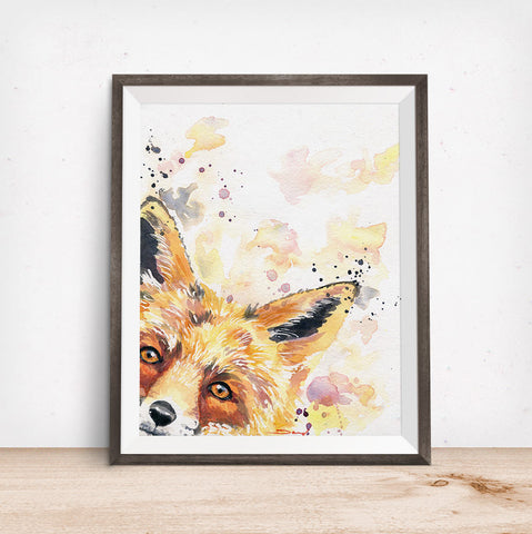 Fox Art - Woodland Nursery Art 