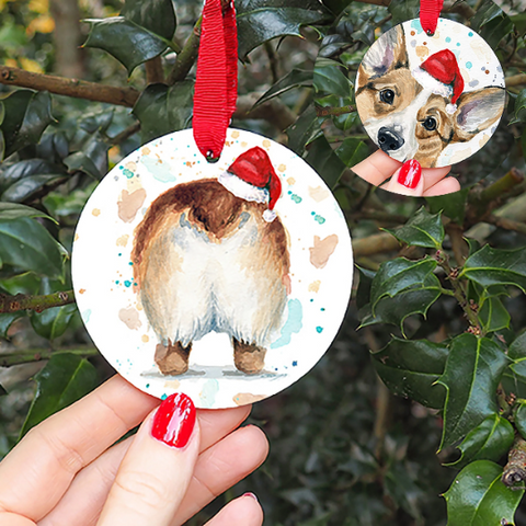 Corgi Butt Ornament - Corgi Christmas Gift Idea - Corgi Lover Gift