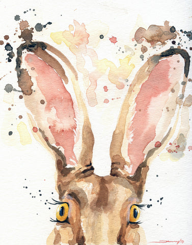Woodland Wall Decor - Rabbit Painting 