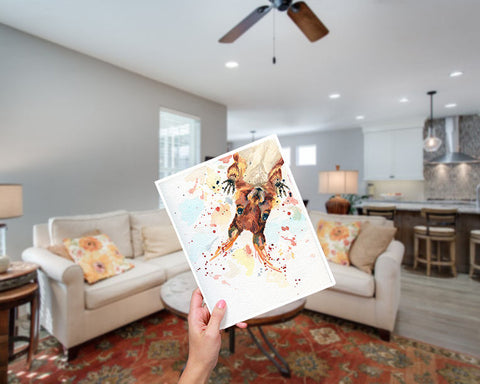 Cabin Decor - Squirrel Art 