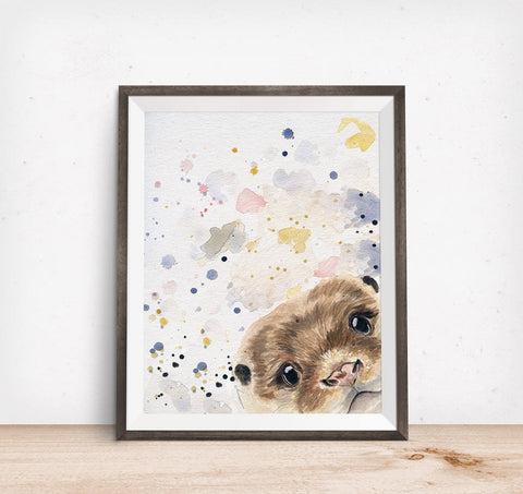 Otter Art - Otter Painting 