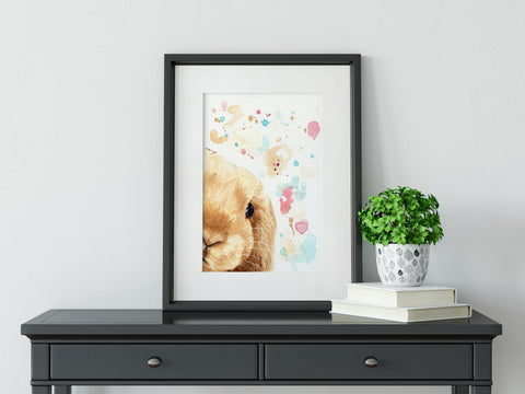 Bunny Print  - Rabbit Decor 