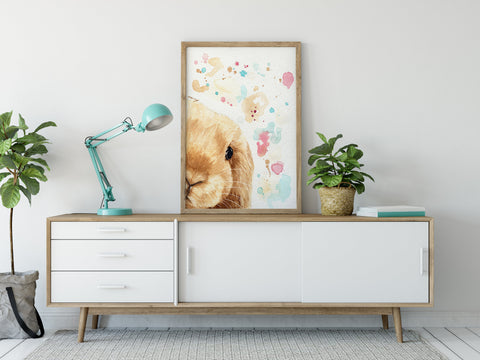 Bunny Print  - Rabbit Decor 