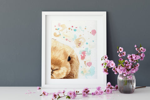 Bunny Print  - Rabbit Decor 