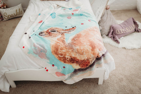 Llama Blanket, Gift Idea for Llama Lovers