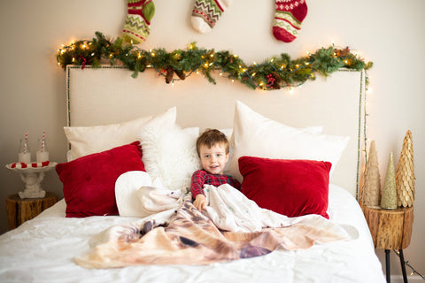 Large Fleece Fox Blanket 