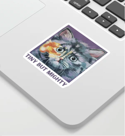 Cat Sticker Charity Fundraiser 4x4" size
