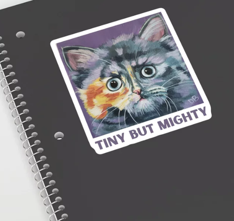Cat Sticker Charity Fundraiser 4x4" size